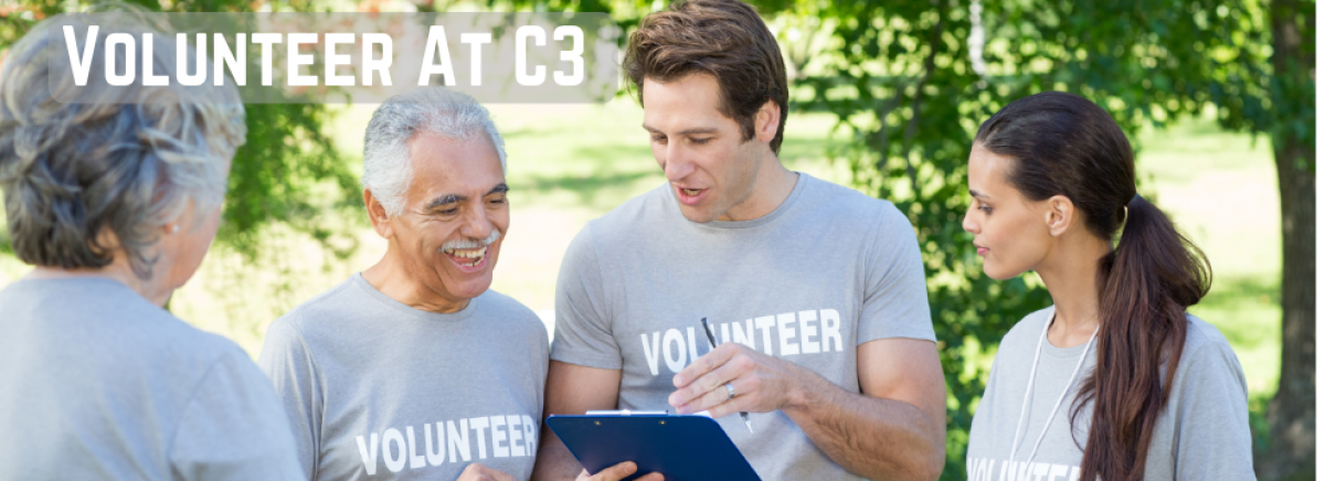 Volunteer at C3 Banner