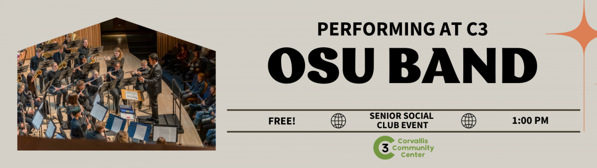 Graphic for OSU Band Concert with all information in the body text. 