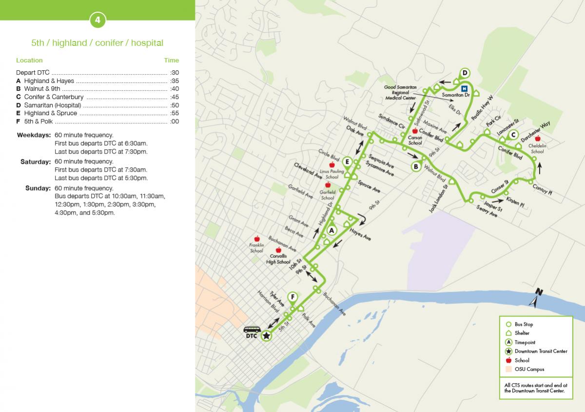 CTS Route 4 Map