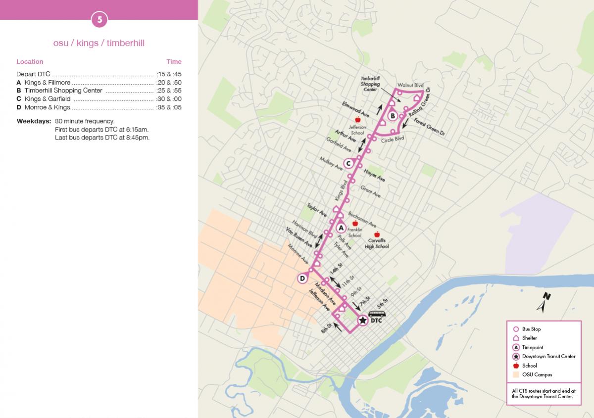 CTS Route 5 Map