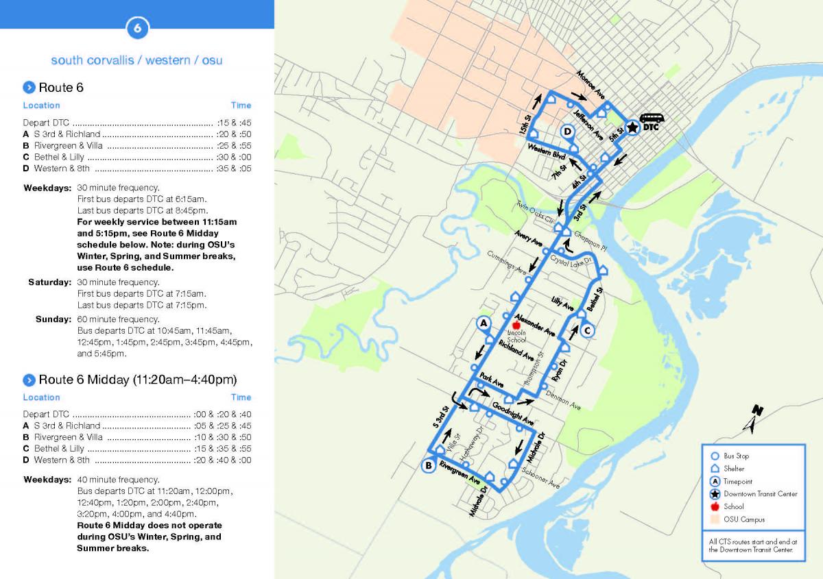 CTS Route 6 | Corvallis Oregon