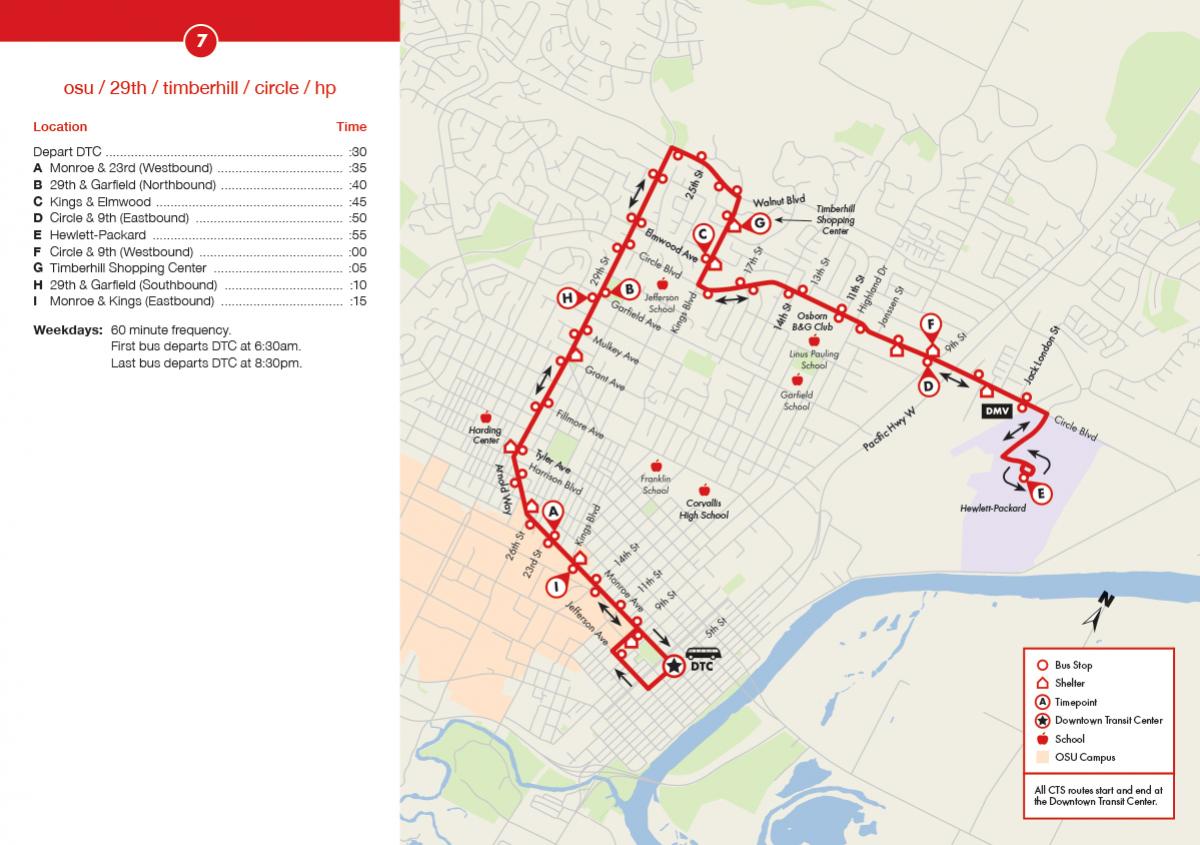 CTS Route 7 Map
