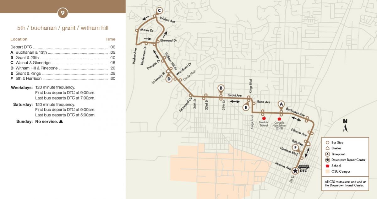 Cts Route 9 Corvallis Oregon