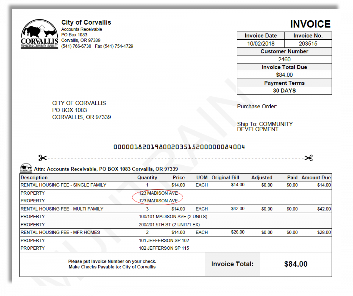 Invoice Tips Corvallis Oregon