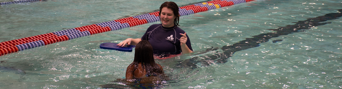 one on one swim lesson at osborn