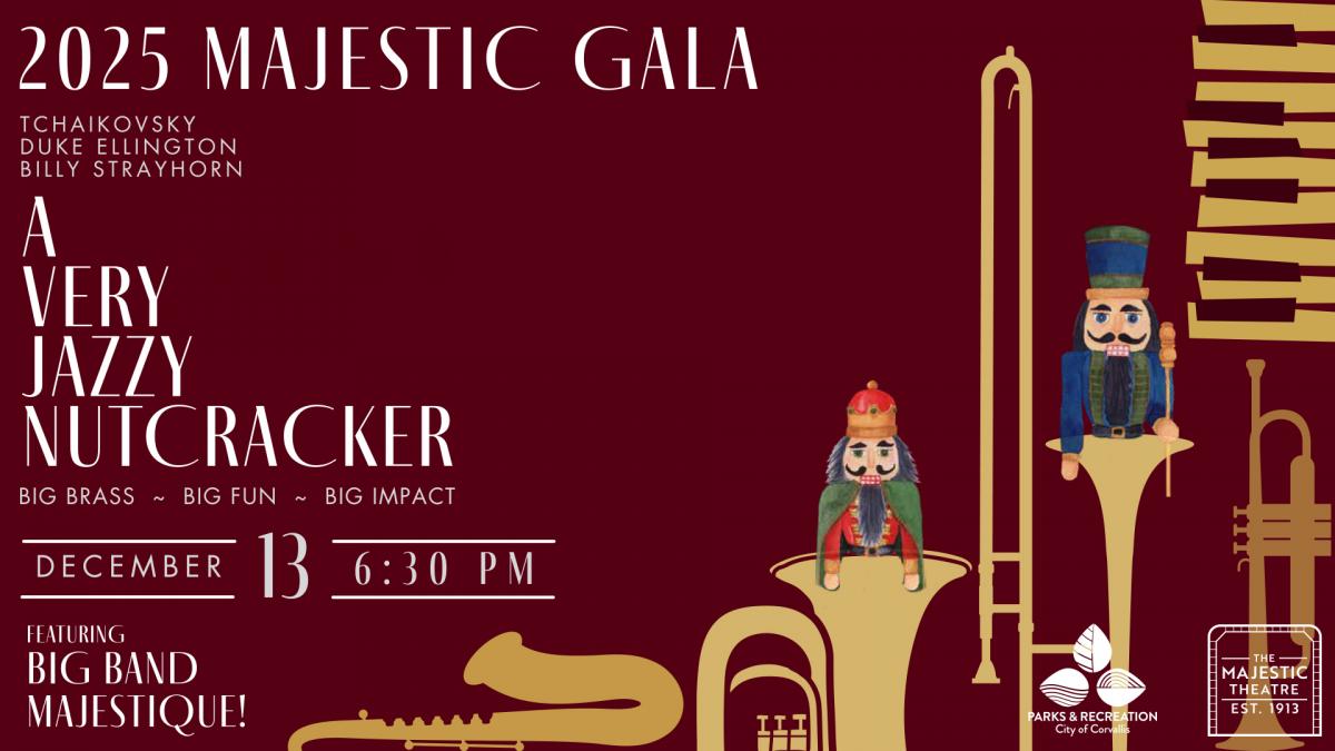 The poster for the 2025 Majestic Gala, containing the same event information as displayed on this page.