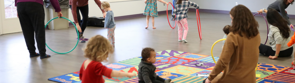Children playing at the Corvallis Community Center. 