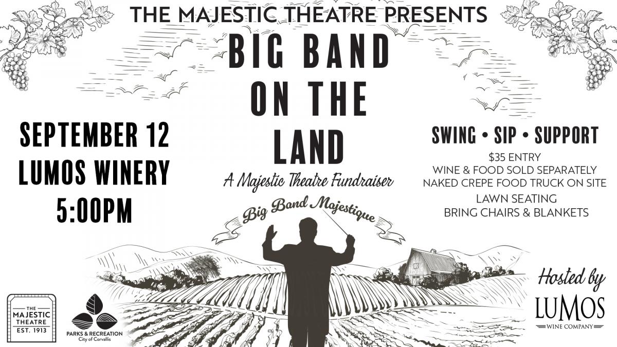 Big Band on the Land promotional slide
