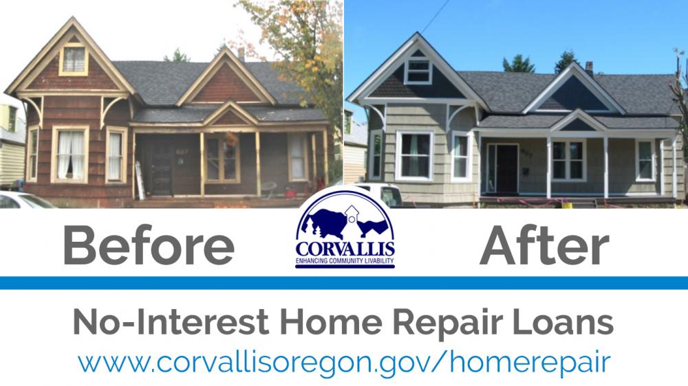 No Interest Home Repair Loans Now Available Corvallis Oregon