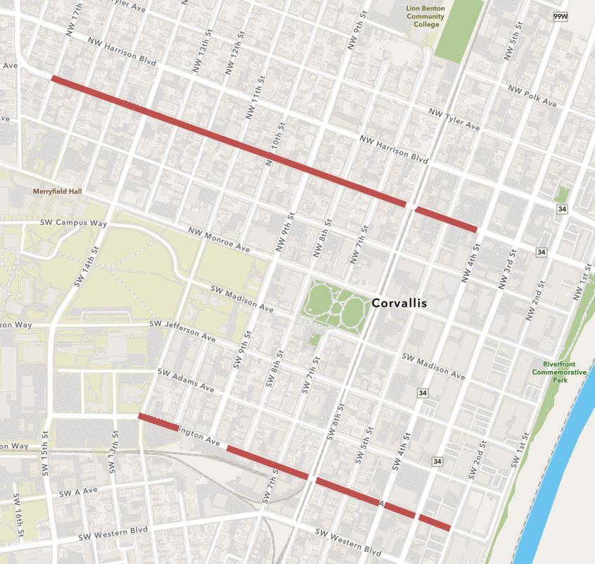 Resurfacing Starts July 1 for Van Buren Avenue and Washington Avenue |  Corvallis Oregon