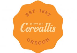 City of Corvallis orange medallion