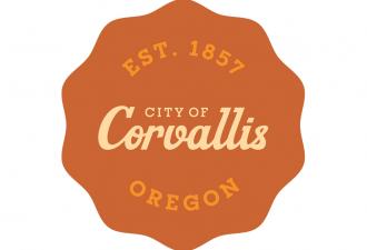 City of Corvallis orange medallion logo