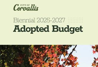 Cover page of BN 25-27 Adopted Budget City of Corvallis