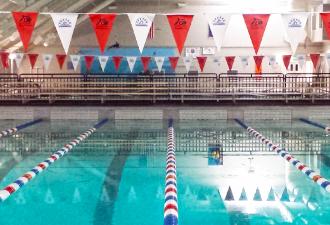 Indoor Pool at Osborn, empty