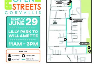 Open Streets map of activities