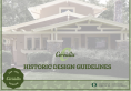 Image showing the cover page of the Corvallis Historic Design Guidelines