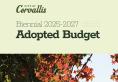 Cover page of BN 25-27 Adopted Budget City of Corvallis