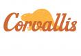 C0rvallis logo with an orange beaver in the background