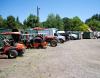 Tractors and vehicles stored outdoors in the elements at Avery Park