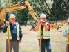 Councilor Paul Shaffer (left) and Mayor Charles Maughan at the groundbreaking ceremony