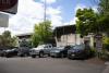 Unsecured outdoor parking lot at Police station